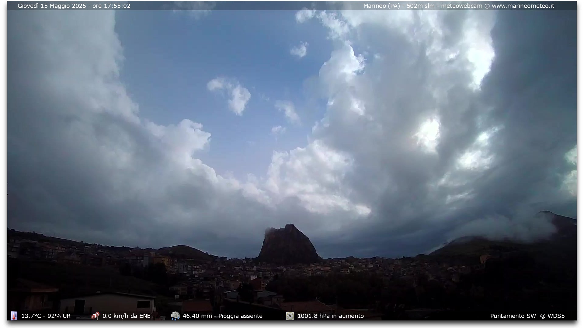 immagine della webcam nei dintorni di Ciaculli: webcam Marineo