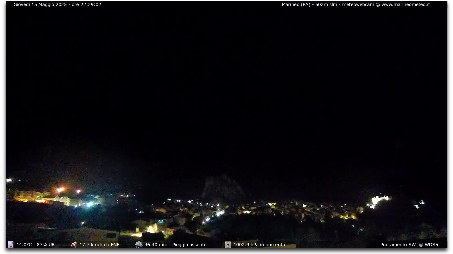 immagine della webcam nei dintorni di Ciaculli: webcam Marineo
